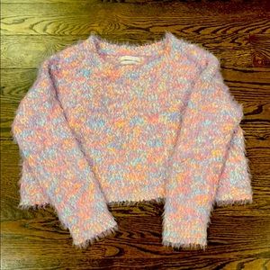 UO Cropped Pastel Confetti sweater - Small